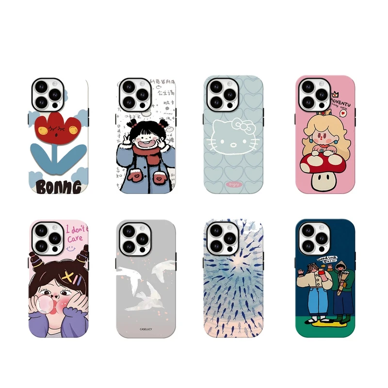 《孤品》韩国菲林壳二合一iphone14/16promax适用16手机壳13p潮牌