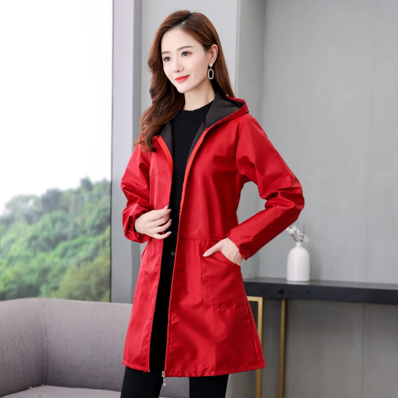 新款防水加绒罩衣女士时尚防寒保暖工作服秋冬季厨房防油耐脏围裙