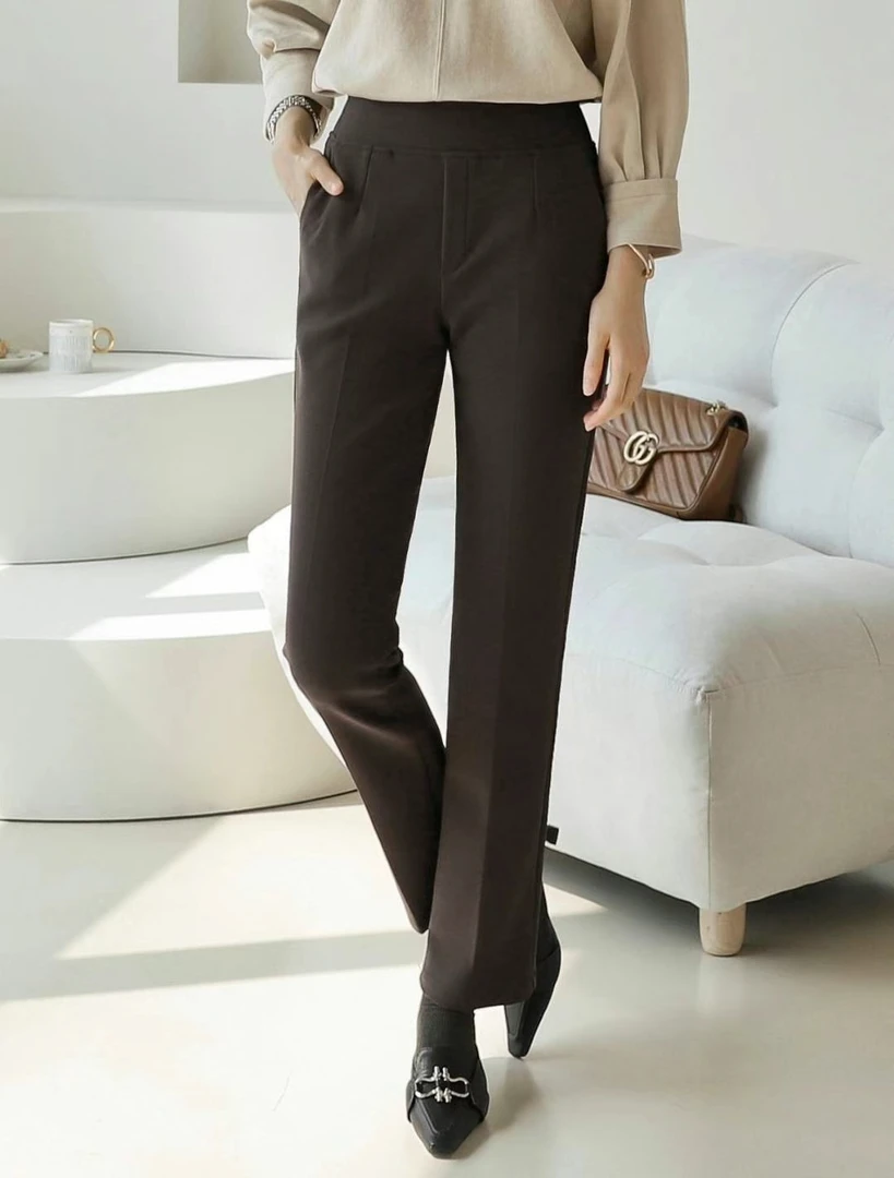 韩国正品春秋款10分裤弹力裤高弹力小直筒裤