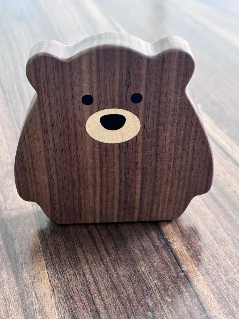 沐沐的房间可爱小熊书档摆件