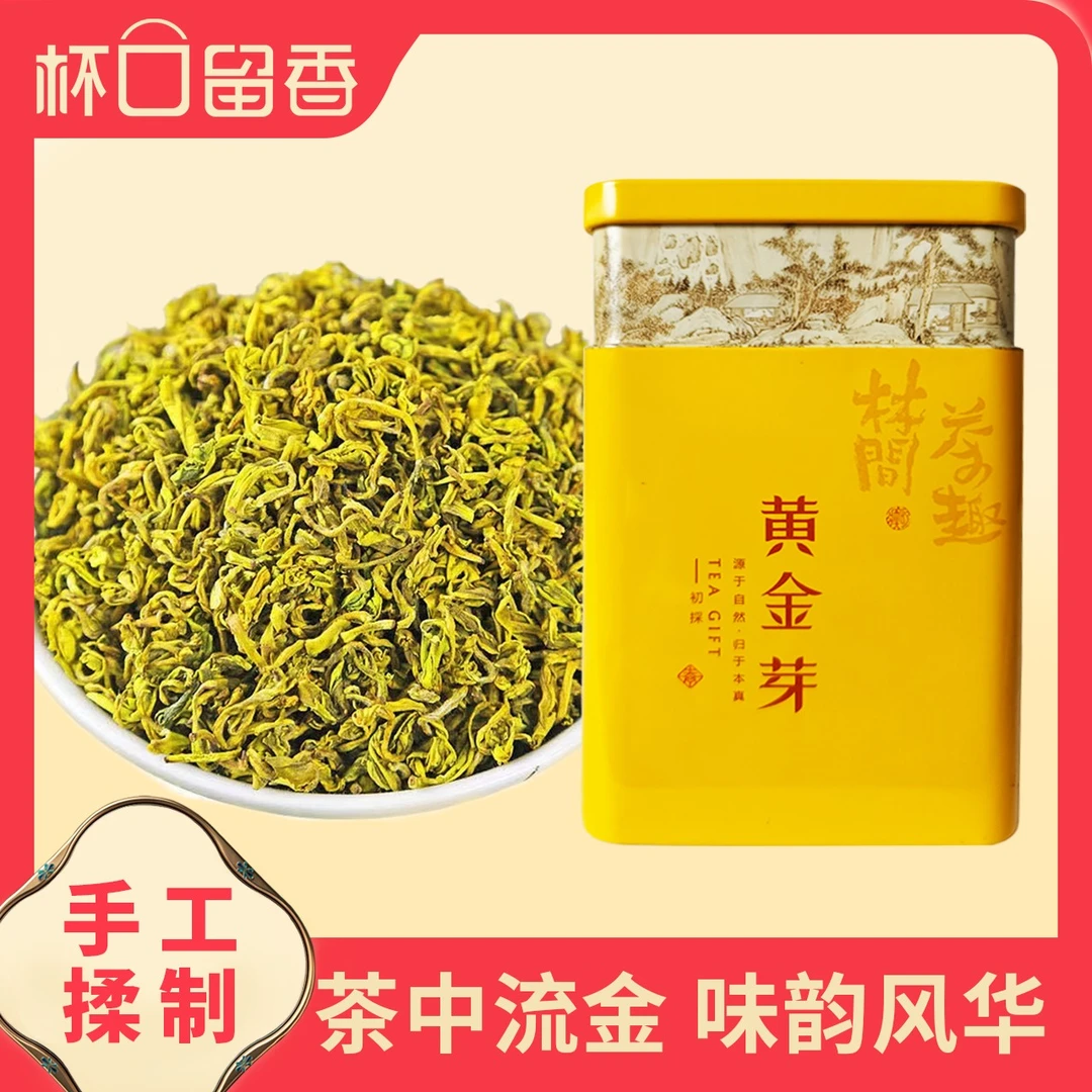 杯口留香黄金芽2024年新茶春茶手工揉制高山绿茶口感香浓回甘HQSJ