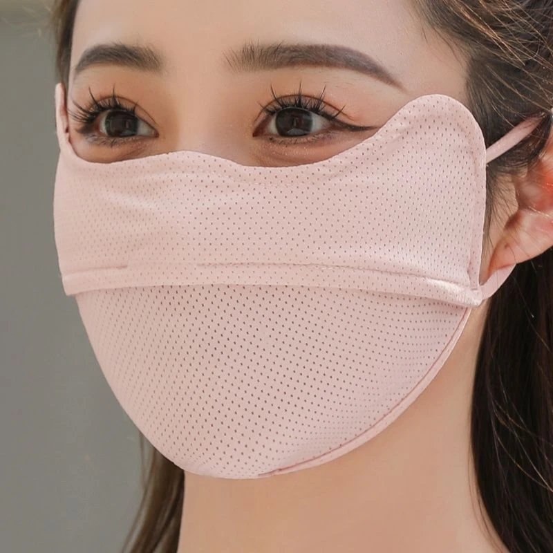 网眼冰丝防晒口罩女加大护眼角面罩男士夏护全脸薄款透气夏季遮阳