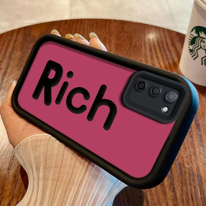 适用OPPOA55 5G手机壳oppoa55 5g手机壳阶梯Rich高级感柔软ins网