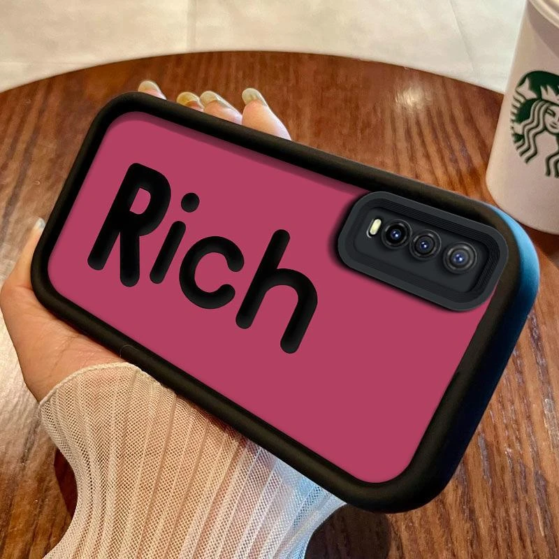 适用VIVOY51S手机壳vivoy51s手机壳阶梯Rich高级感柔软ins网红潮