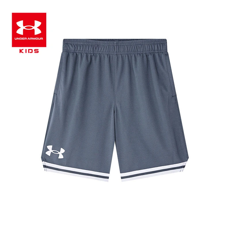 安德玛儿童-夏季新款薄款五分裤男童休闲透气运动速干短裤1383403