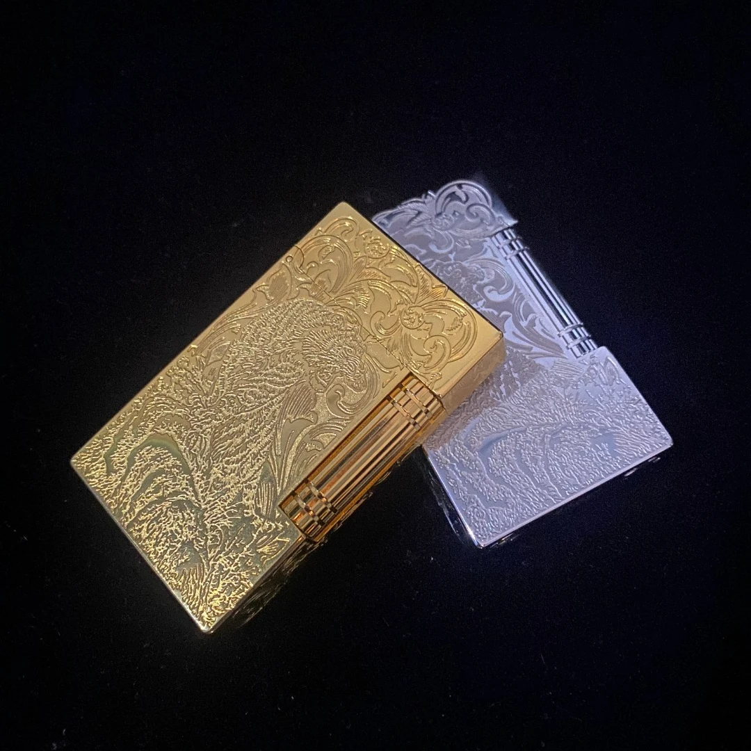 S.dubtnt法国都柏特虎系列金色银色朗声打火机商务礼品高档