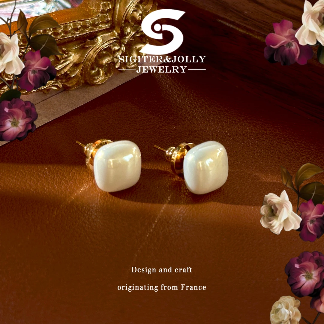 【奶油方糖】法⭐SigiterJolly时尚气质耳钉D-8201