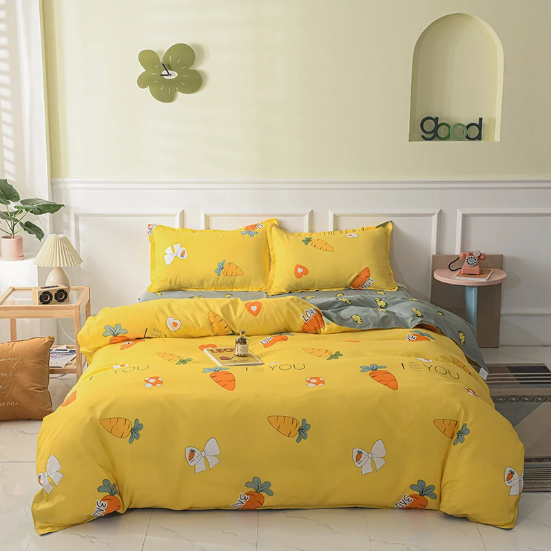 开心萝卜被套单件【200x230】加厚磨毛亲肤学生单人双人四季斜纹