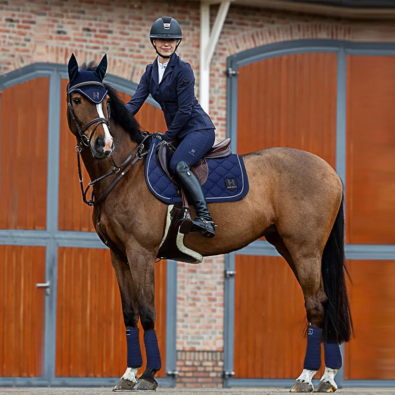Hello Horse马术三件套马鞍垫马耳罩马绑腿耐磨防滑同色系马匹