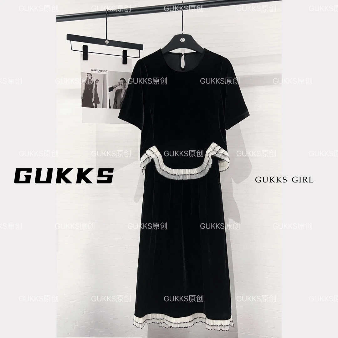 GUKKS法式高定设计款宽松高贵显气质两件套GK391