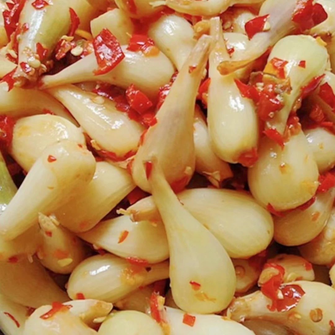 剁椒酸辣藠头四川泡菜老坛麻辣蒜头湖南特产即食下饭菜荞头尾巴葱