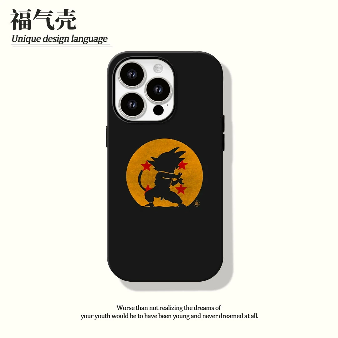 适用苹果16手机壳龙珠系列iphone15可爱软壳14/12/13全包趣味卡通