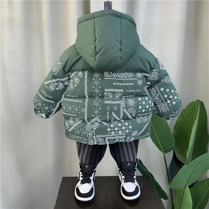 男童羽绒服冬款儿童韩版炸街中大童加绒加厚中长款洋气潮2025新款