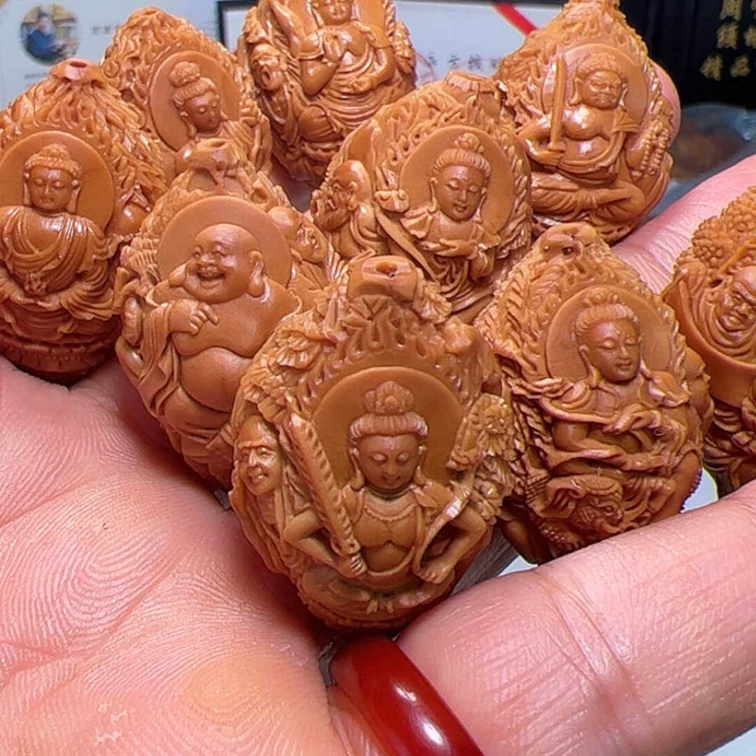 【闪购商品】万佛核雕白***冯