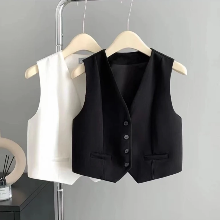 #7843高级感西装无袖马甲背心2024夏季新款KYQQI01