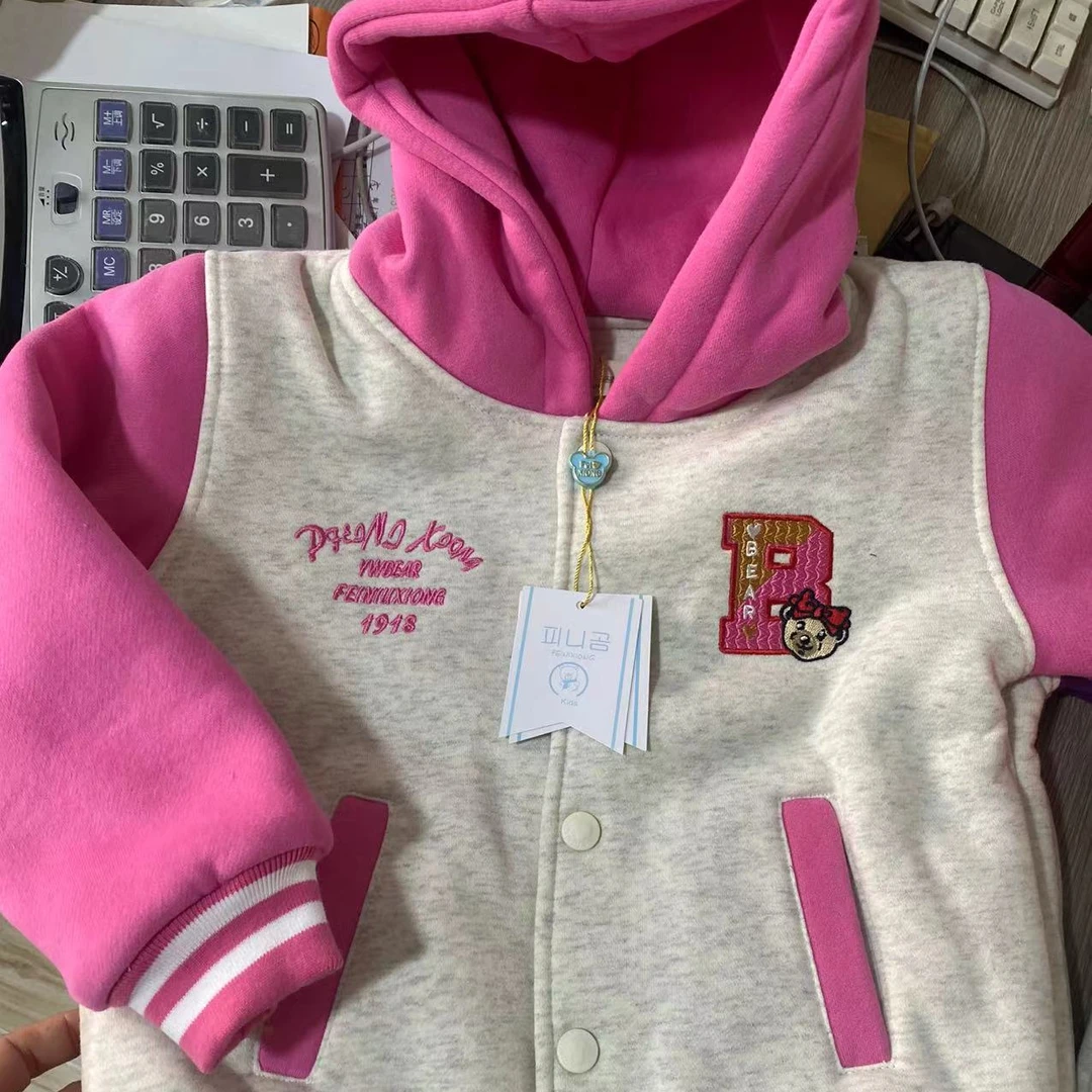 529连帽加厚休闲女宝大棉袄