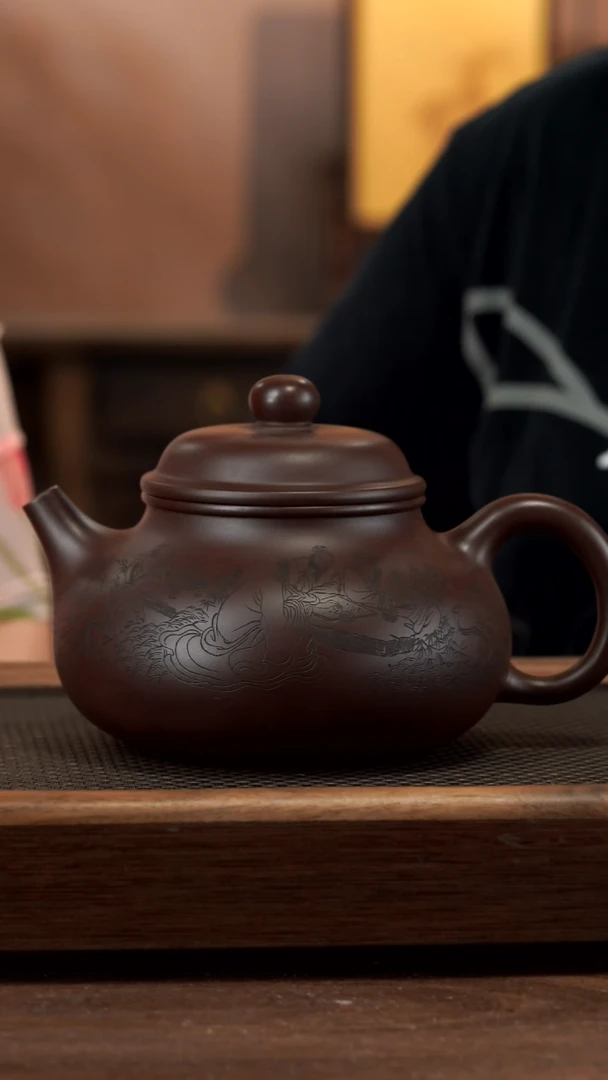 【闪购商品】紫砂茶壶老紫泥容天1000CC