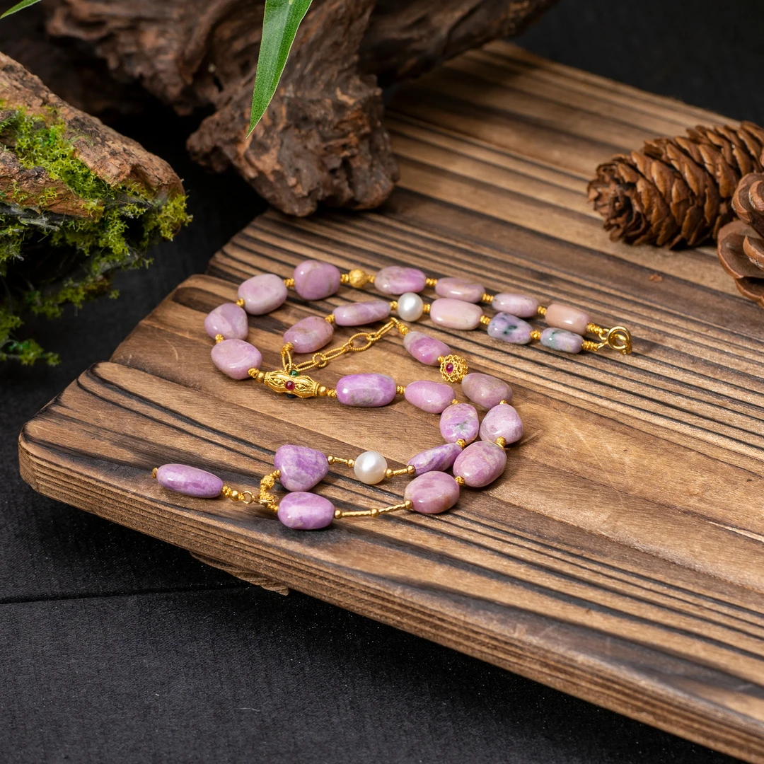 樱花粉舒俱来DIY项链/多样性发/P445/18/孤