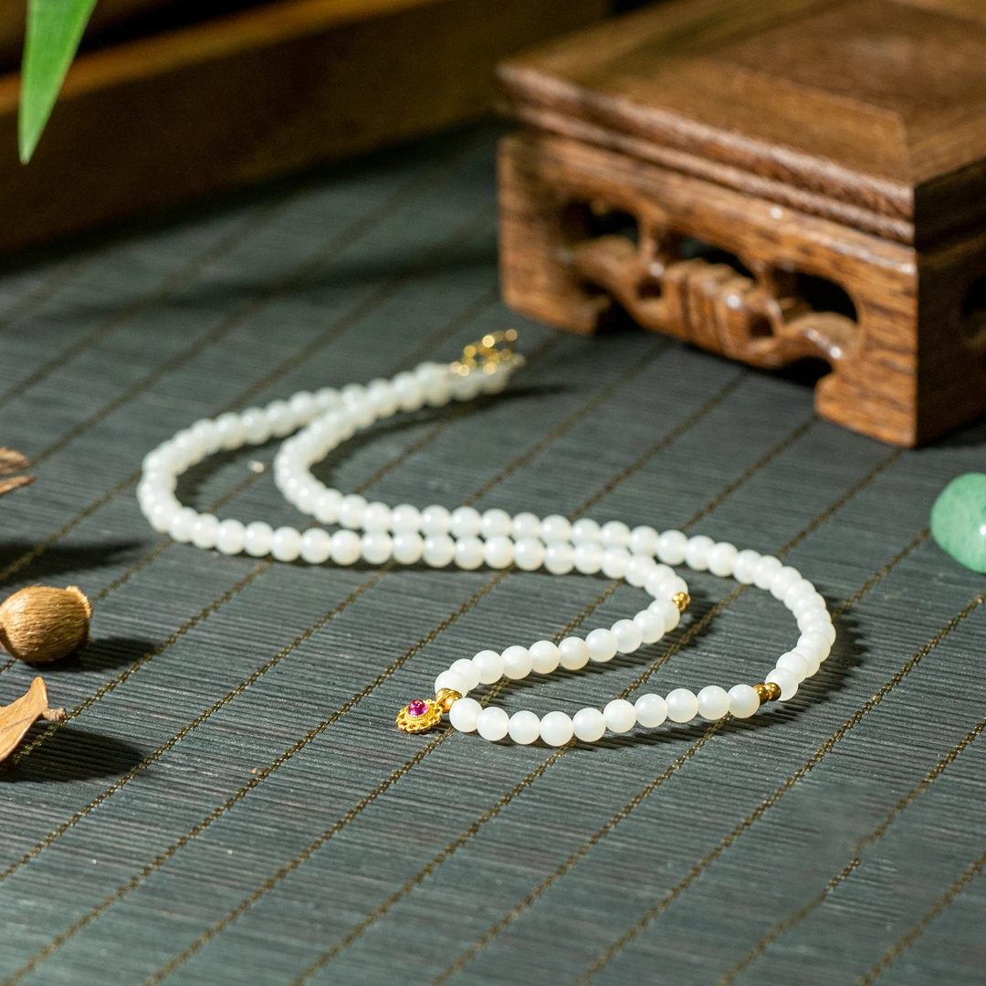 世间臻宝-18K金米达锁骨链/4mm+-/长40CM+-/多样性发/B255