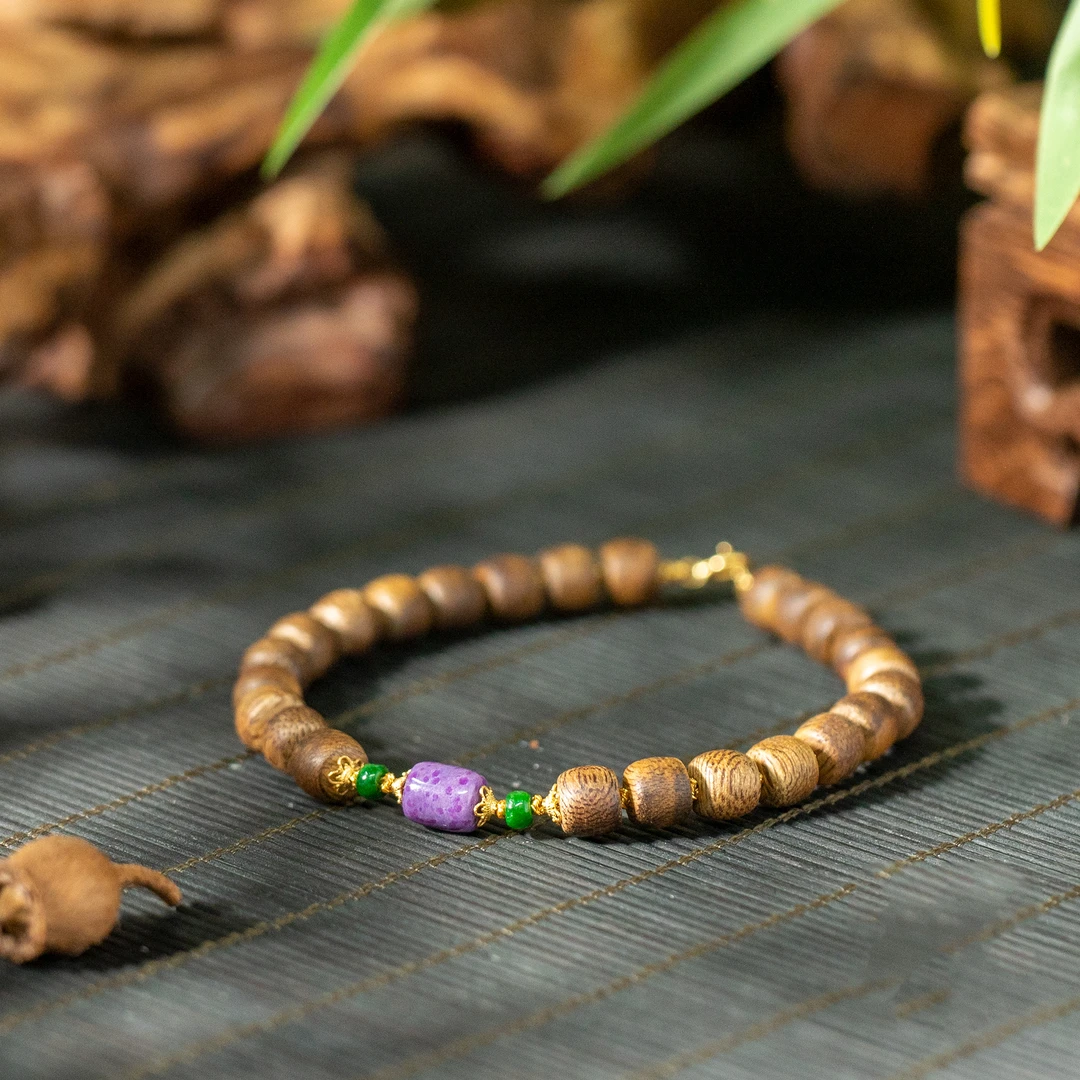 世间臻宝-白棋楠九分沉DIY手串/5mm+-（多样性发）B344