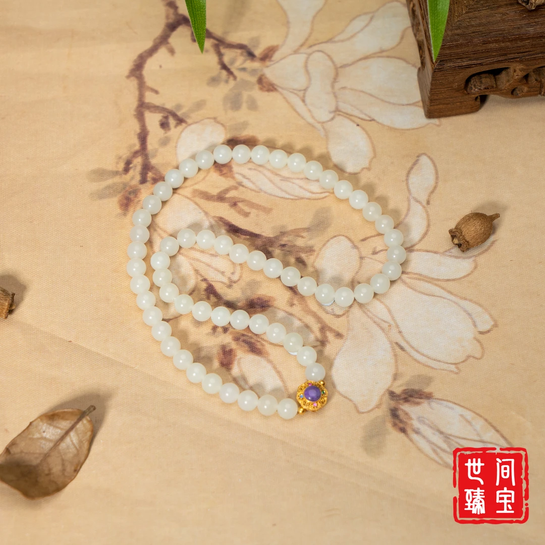 世间臻宝-传承品米达DIY多圈手串/5mm+-（多样性发）/P8288