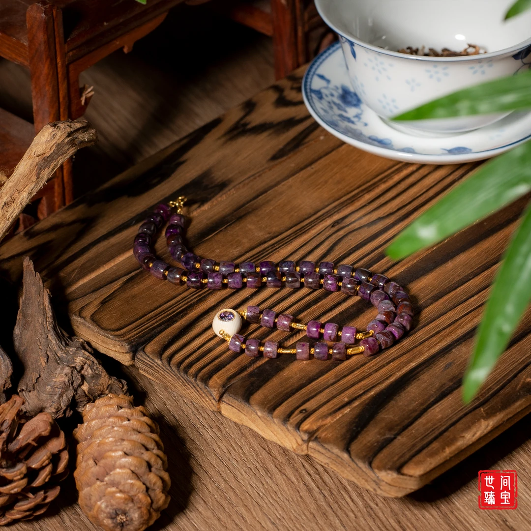 世间臻宝-18K金老矿舒俱来切面项链/多样性发/P3474/0/