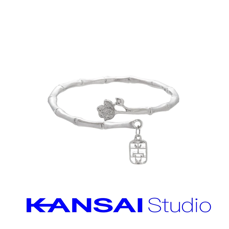 KANSAI竹节手镯女轻奢小众精致高级感冷淡风手链饰品