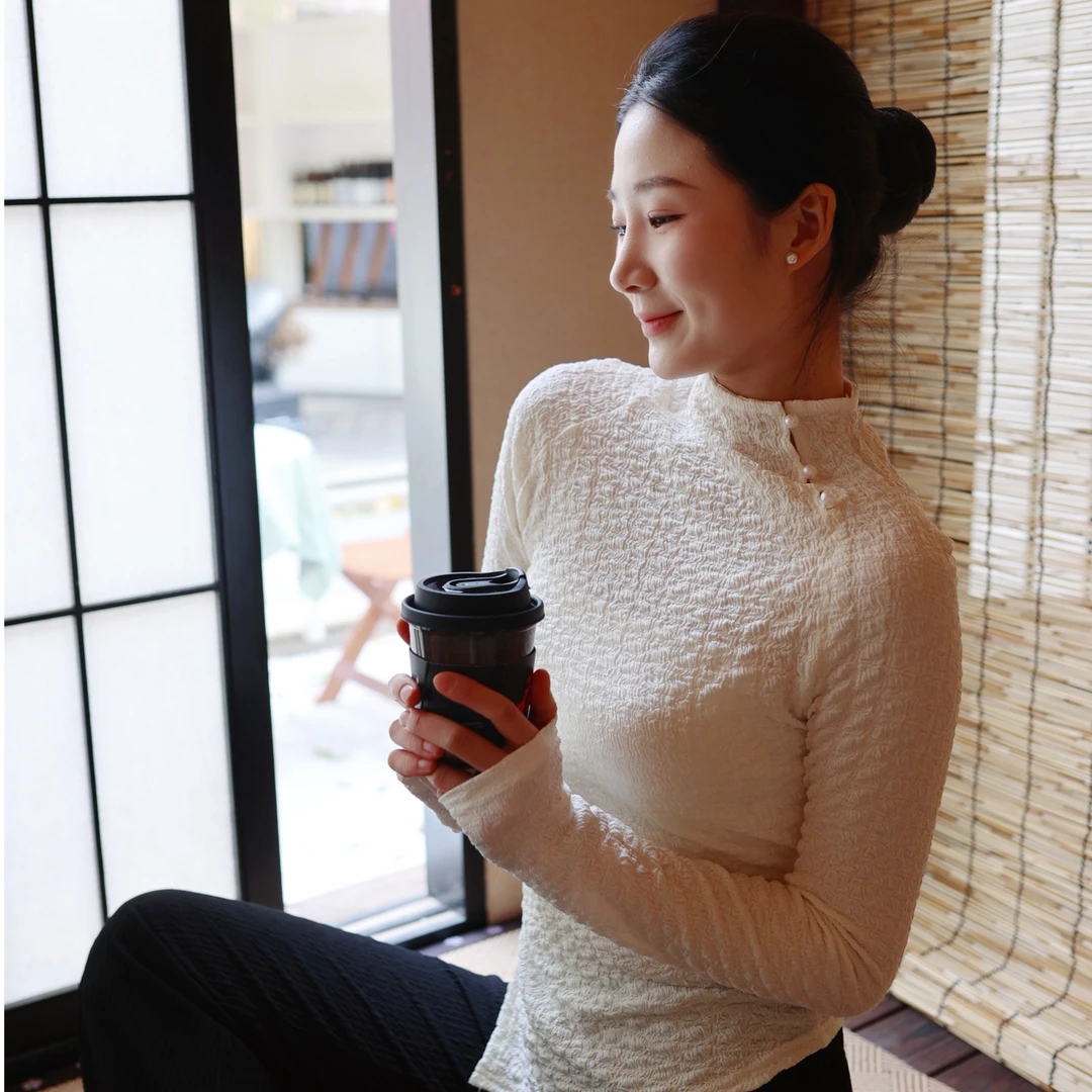 3337 D 现代舞蹈服练功成人女2024年新款内搭打底修身显瘦上衣