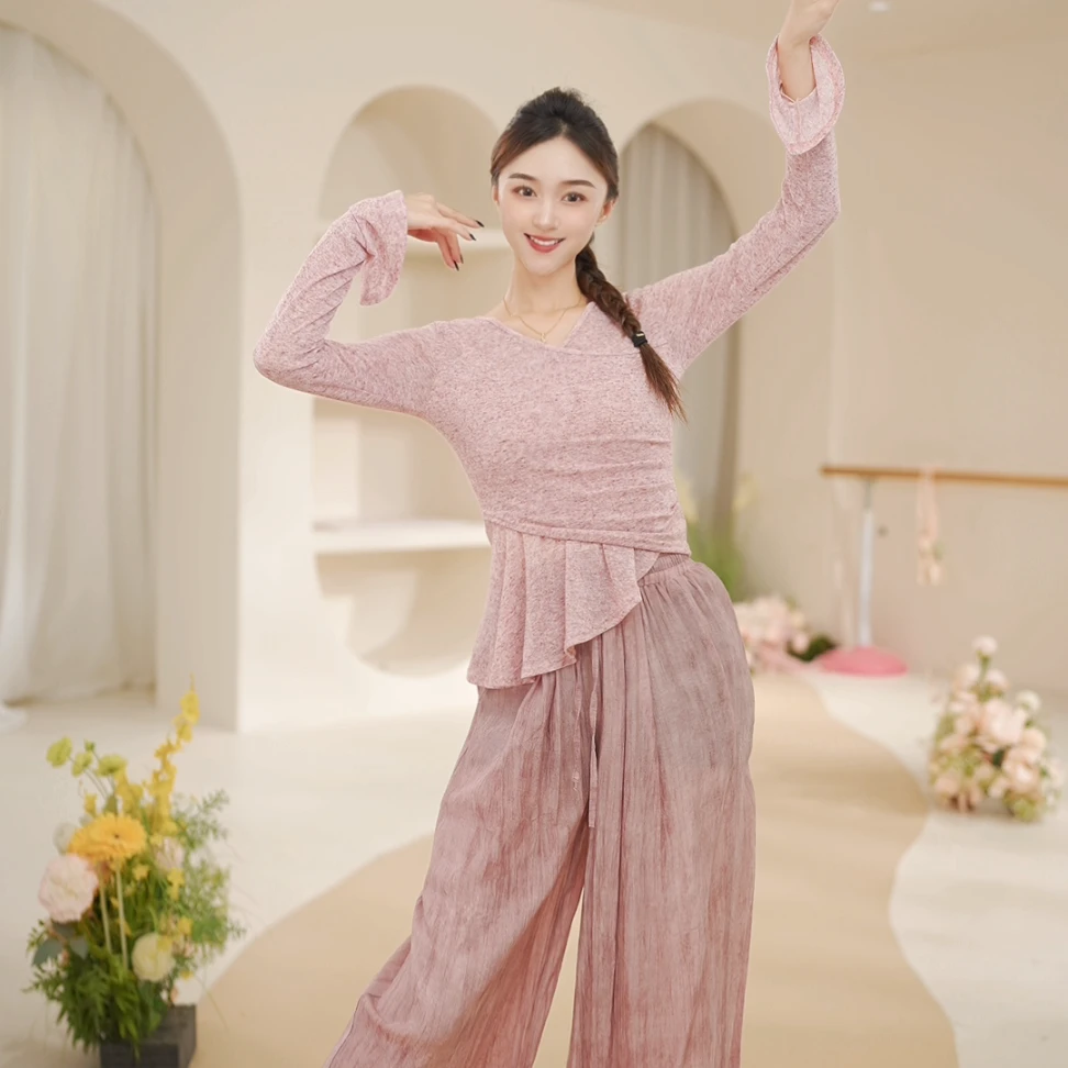 3126 B舞蹈服女现代成人上衣练功服日常跳舞专用新款形体古典专业