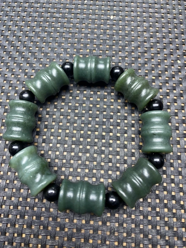 和田玉竹节时尚单圈手串