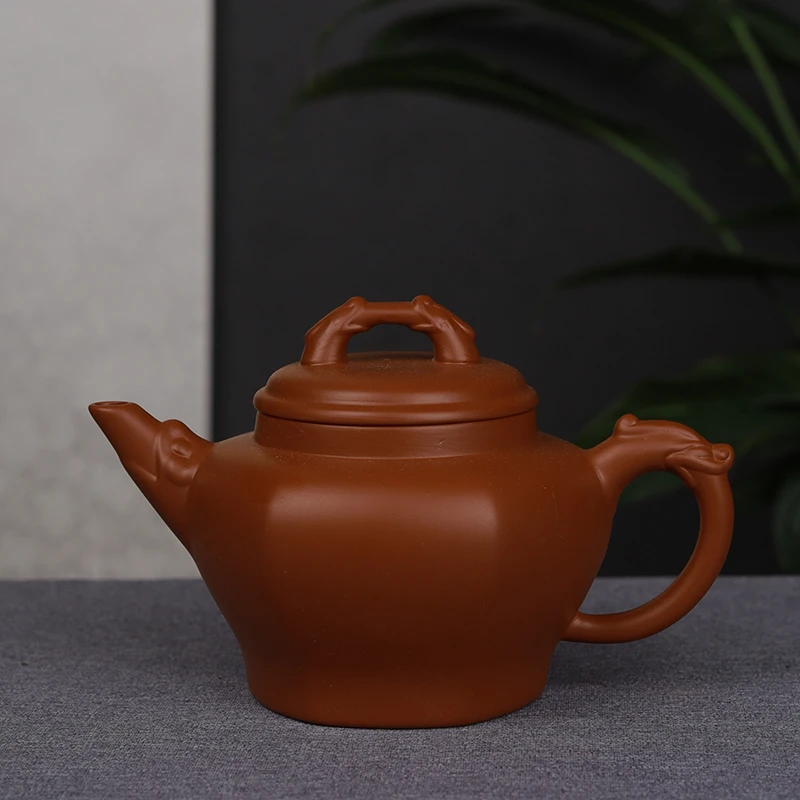 GF052朱泥紫砂大红袍宫灯紫砂壶陶瓷茶具