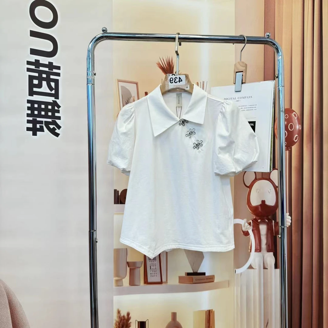 短袖T恤女棉2025时尚百搭上衣【23B366】