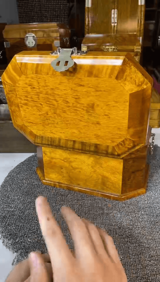 【闪购商品】金丝楠木艺金丝楠木首饰盒a203