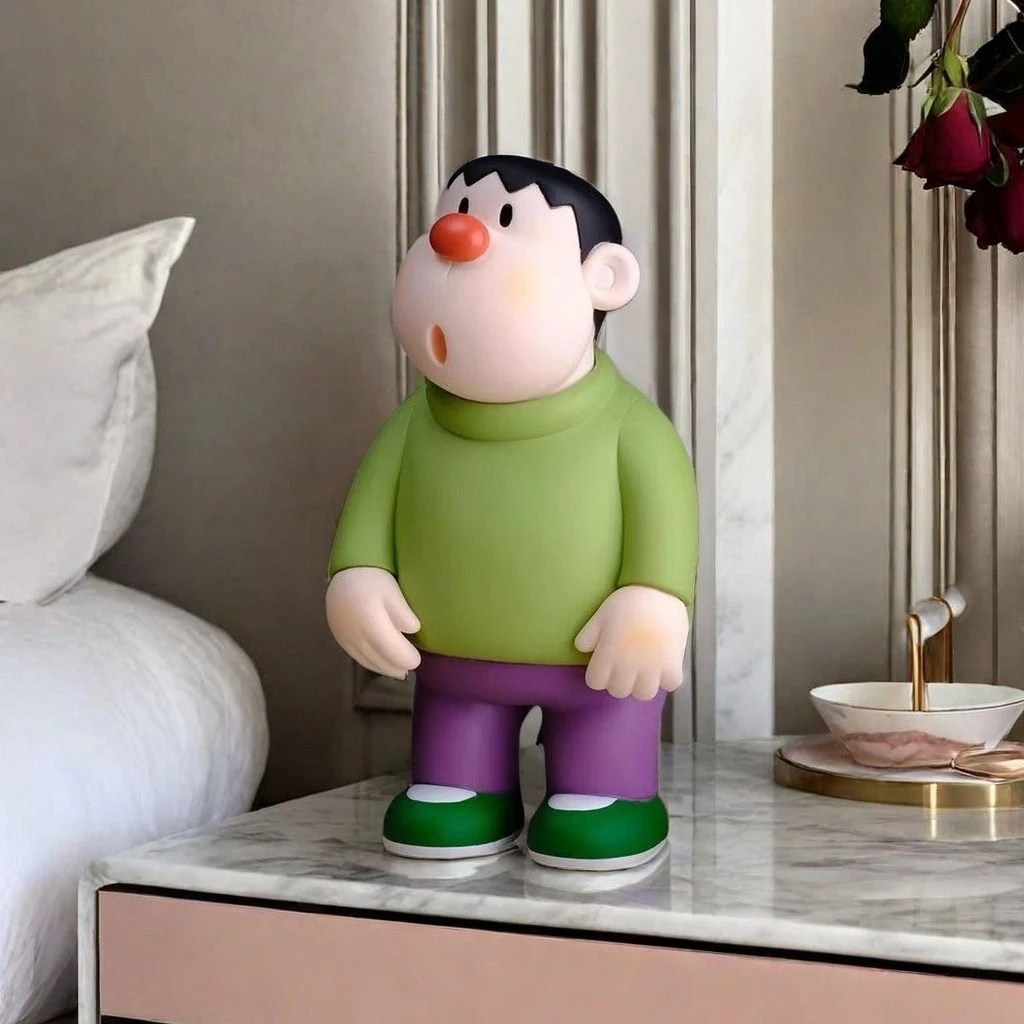 胖虎手办桌面摆件办公桌家居饰品客厅玄关装饰品胖虎摆件家居装饰