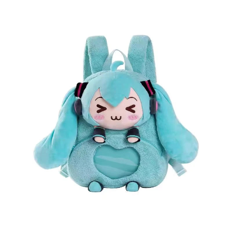 bilibili2024现货moeyuVOCALOID初音未来眯眯眼系列双肩包痛包