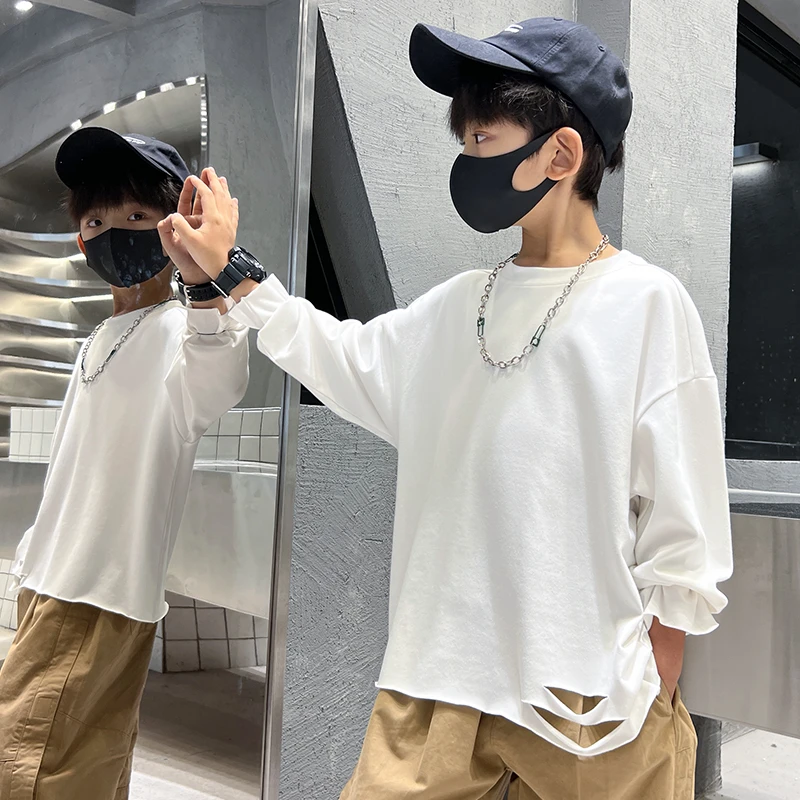 【中班仔品牌】男童长袖T恤休闲春秋打底圆领打底衫百搭*35219