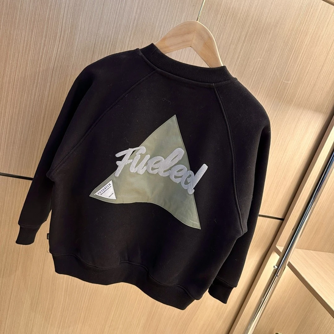【中班仔品牌】男童加绒加厚卫衣秋冬装新款儿童上衣中大童*37664