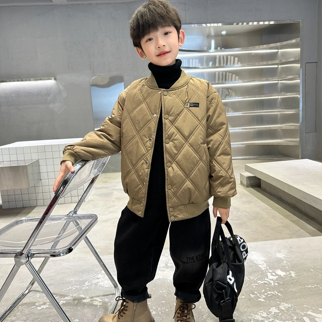 【中班仔品牌】男童90白鸭绒羽绒服中大童2024冬季儿童外套*37820