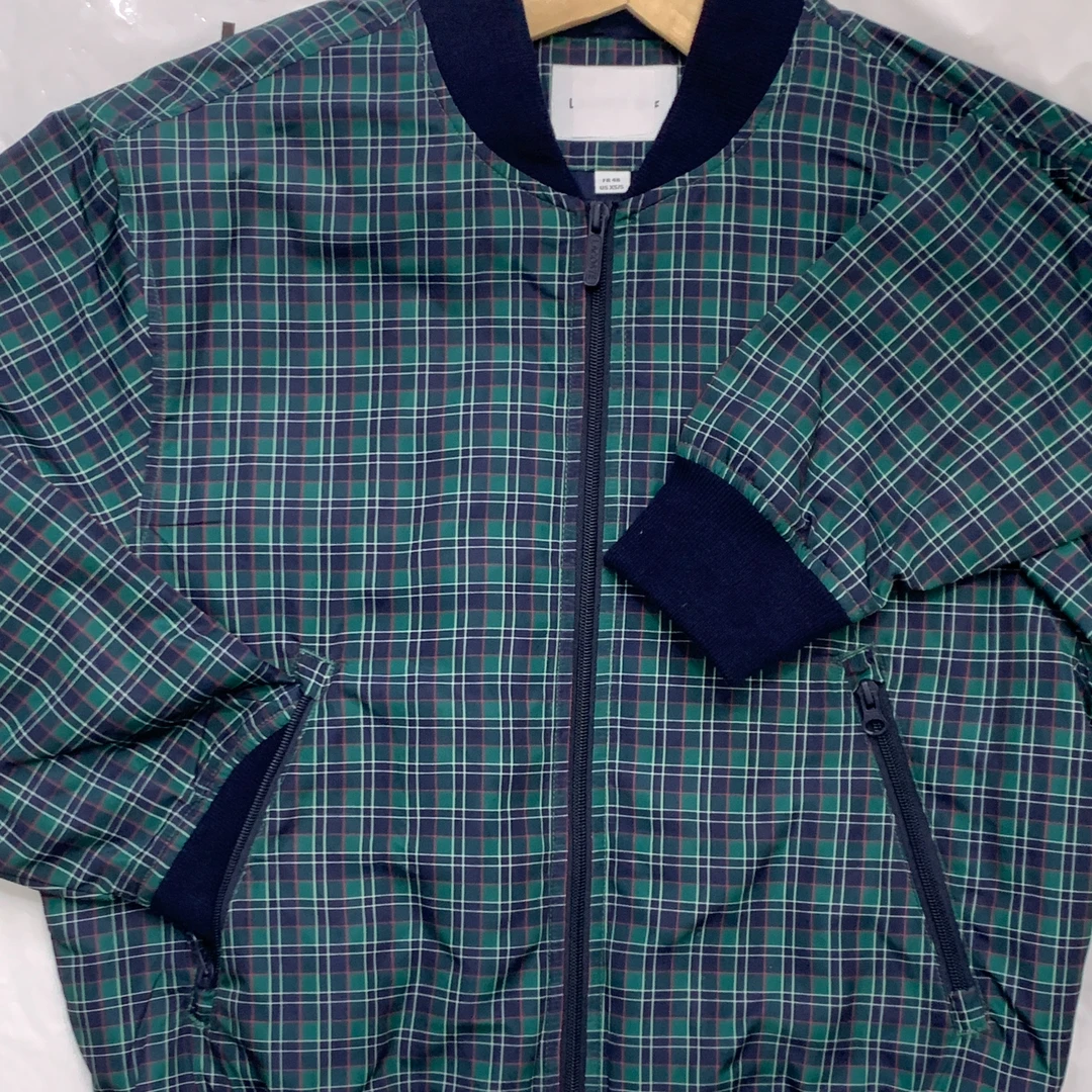 深绿男士拼色翻领外套1.1.7.8（自主款）