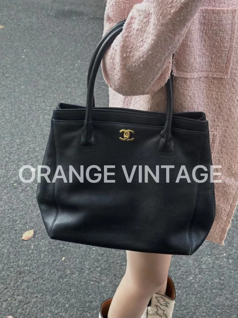95新 Chanel/香奈儿 cerf 竖版 手提包 公文包