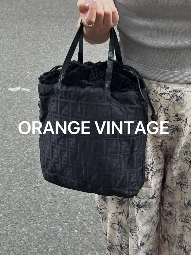 90新 FENDI/芬迪 手提毛毛托特包手提包