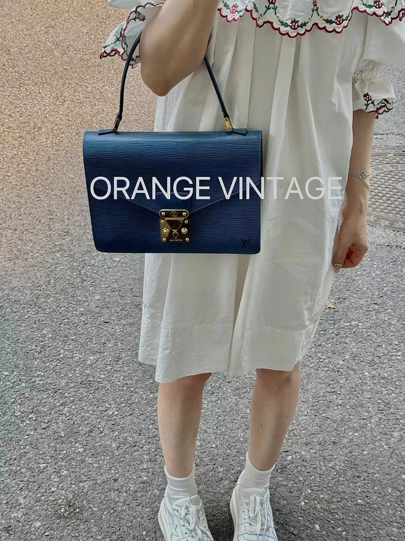 90新 LV lv 蓝色水波纹协和广场