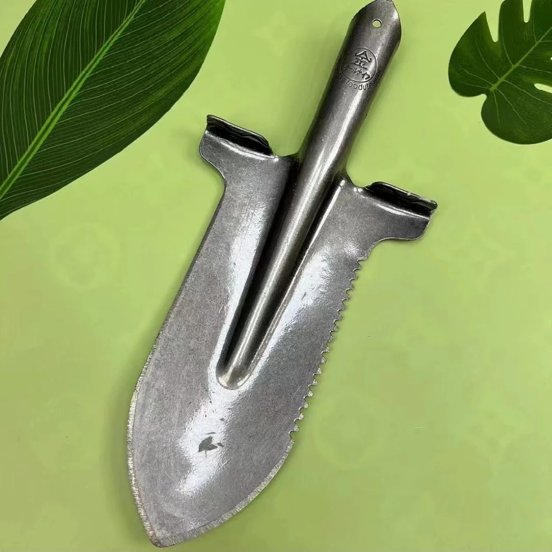 加厚铁锹木柄钢锹挖树挖沟尖头锹锯齿锹砍锹