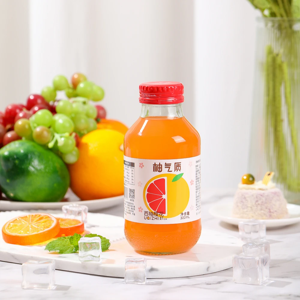 柚气质双柚汁0脂网红饮料口感清爽西柚汁300ml装瓶整箱