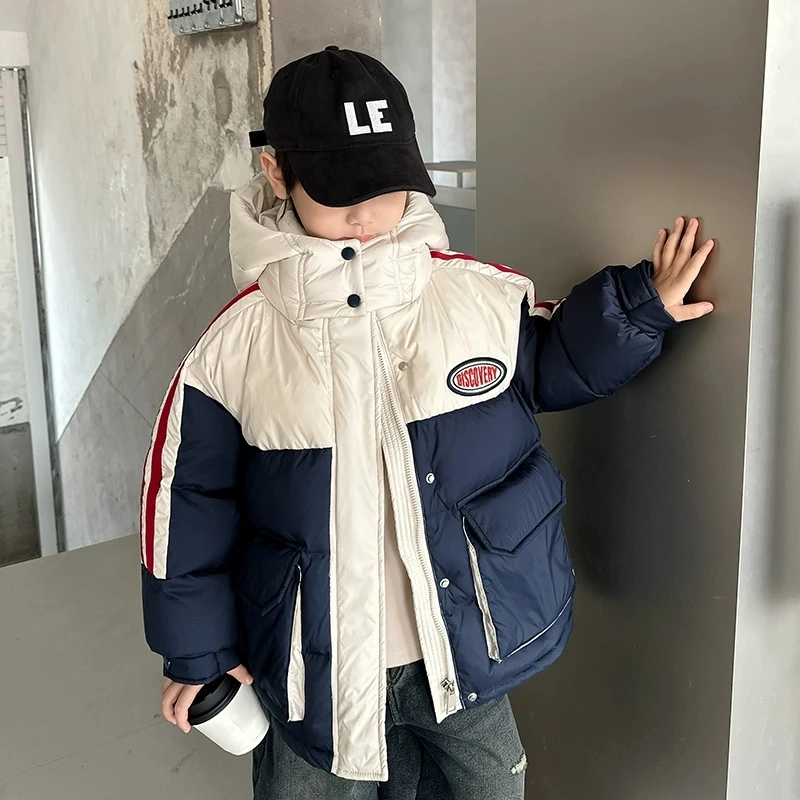 男童冬装羽绒服2025新款儿童装冬季加厚外套中大童男孩冬装洋气潮
