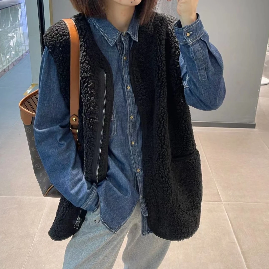 毛毛马甲（宽松版胖瘦OK）