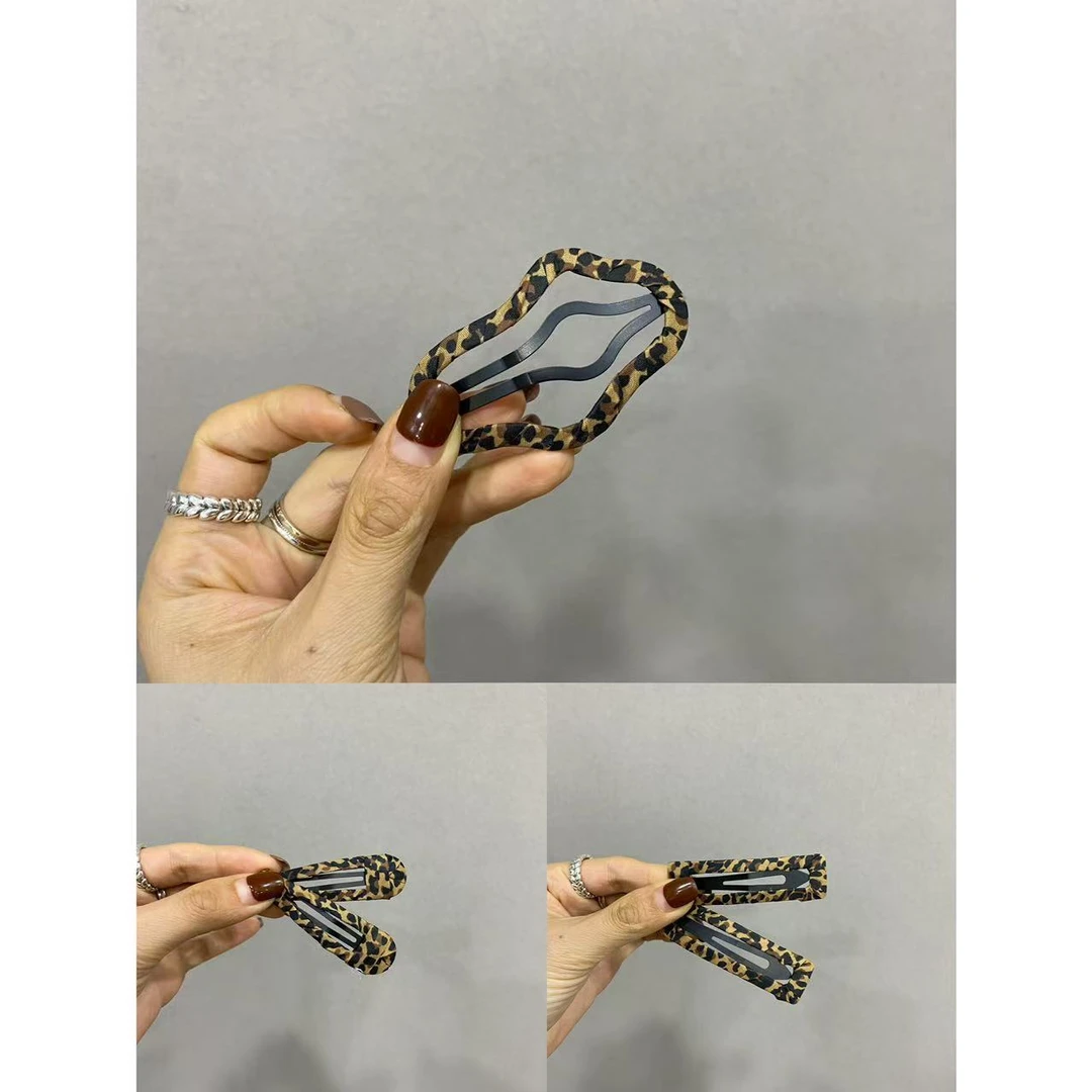 豹纹小发卡（随机发3个）