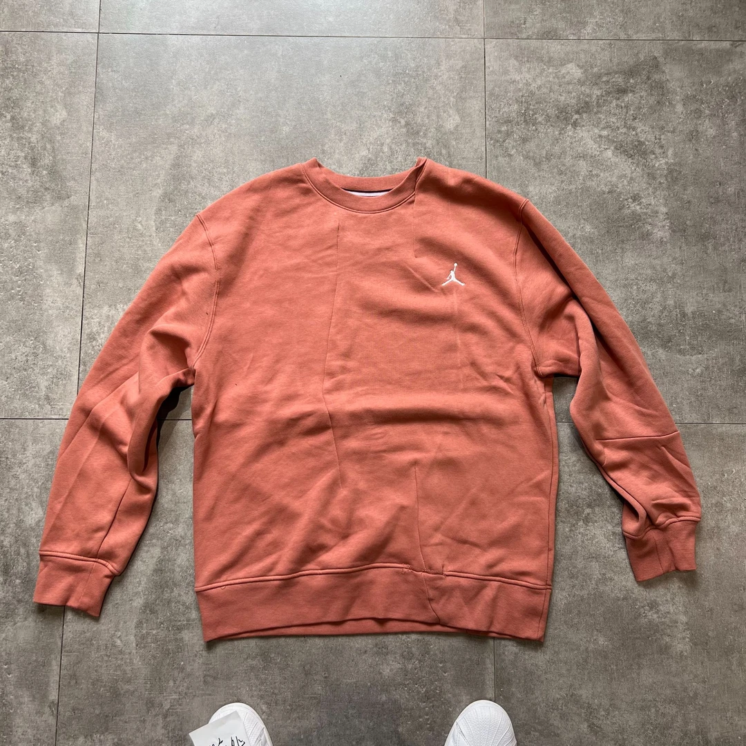 瑕疵款-Nike JORDAN 印花圆领宽松加绒长袖卫衣