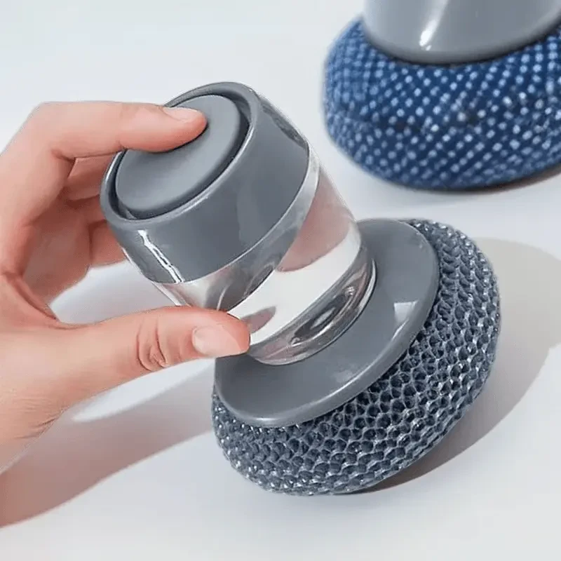 刷锅神器洗锅厨房清洁刷锅刷子不掉丝不伤锅自动加液家用刷钢丝球