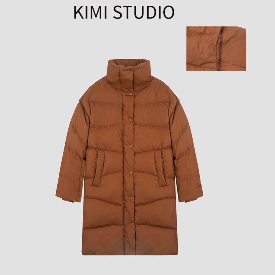 AW231271  【女款】LU家可拆卸袖子中长款运动休闲百搭棉服